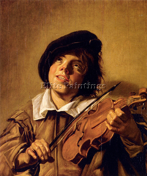 FRANS HALS BOY PLAYING A VIOLIN ARTIST PAINTING REPRODUCTION HANDMADE OIL CANVAS