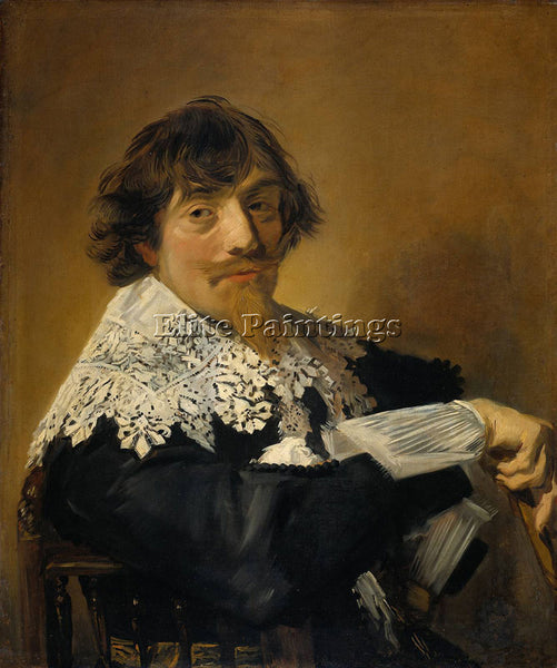 FRANS HALS PORTRAIT OF A MAN POSSIBLY NICOLAES HASSELAER ARTIST PAINTING CANVAS