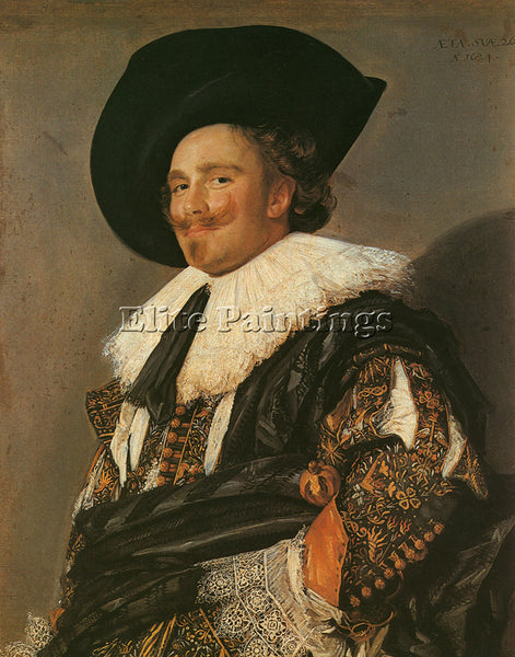 FRANS HALS THE LAUGHING CAVALIER 1624 ARTIST PAINTING REPRODUCTION HANDMADE OIL