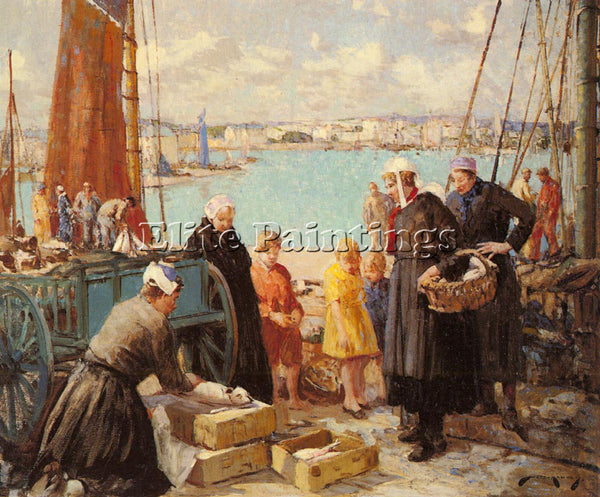 WILLIAM LEE HANKEY MARKETING THE TUNNY CONCARNEAU ARTIST PAINTING REPRODUCTION