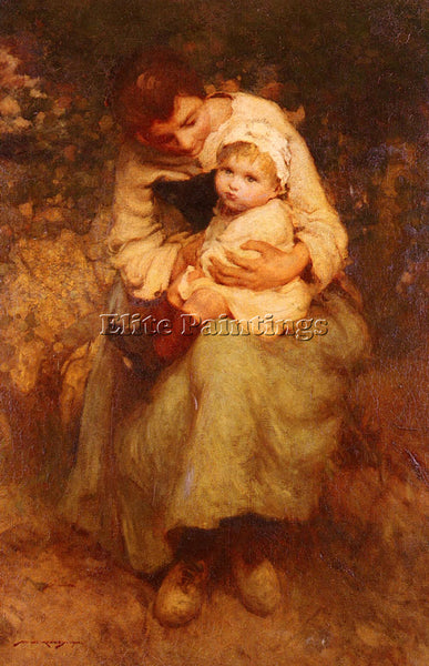 WILLIAM LEE HANKEY MOTHER AND CHILD ARTIST PAINTING REPRODUCTION HANDMADE OIL