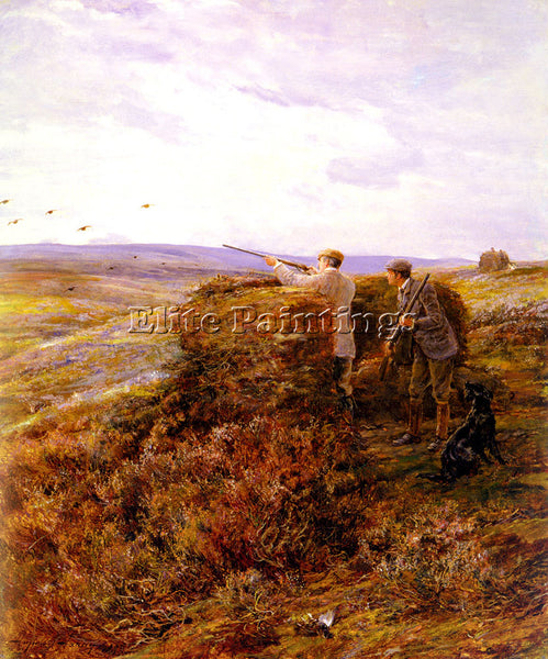 HEYWOOD HARDY H THE GROUSE SHOOT ARTIST PAINTING REPRODUCTION HANDMADE OIL REPRO