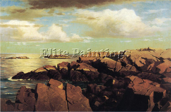 WILLIAM STANLEY HASELTINE AFTER A SHOWER NAHANT MASSACHUSETTS PAINTING HANDMADE