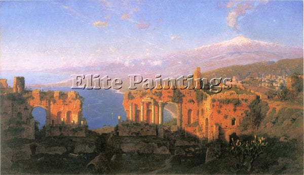 WILLIAM STANLEY HASELTINE GREEK THEATER AT TAORMINA ARTIST PAINTING REPRODUCTION
