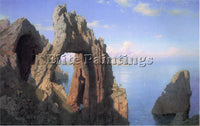 WILLIAM STANLEY HASELTINE NATURAL ARCH AT CAPRI ARTIST PAINTING REPRODUCTION OIL