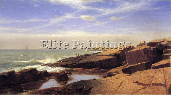 WILLIAM STANLEY HASELTINE ROCKS AT NAHANT2 ARTIST PAINTING REPRODUCTION HANDMADE