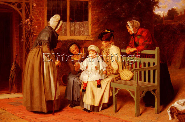 JAMES HAYLLAR THE CENTRE OF ATTRACTION ARTIST PAINTING REPRODUCTION HANDMADE OIL