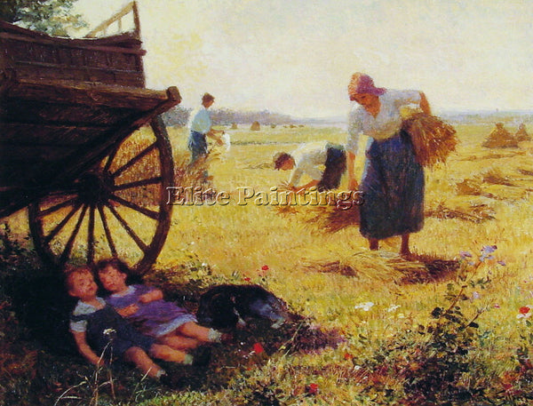 VICTOR GABRIEL GILBERT HAYMAKING ARTIST PAINTING REPRODUCTION HANDMADE OIL REPRO