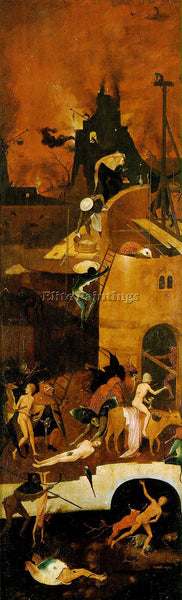 HIERONYMUS BOSCH HAYWAIN RIGHT WING OF THE TRIPTYCH ARTIST PAINTING REPRODUCTION