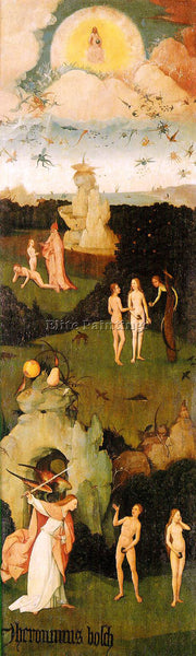 HIERONYMUS BOSCH HAYWAIN LEFT WING OF THE TRIPTYCH ARTIST PAINTING REPRODUCTION