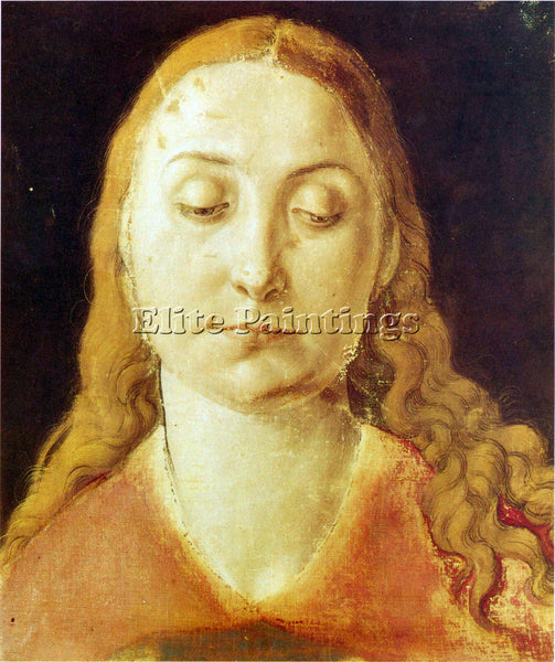DURER HEAD OF MARY 1  ARTIST PAINTING REPRODUCTION HANDMADE OIL CANVAS REPRO ART