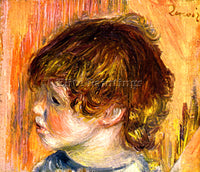 RENOIR HEAD OF A YOUNG GIRL ARTIST PAINTING REPRODUCTION HANDMADE OIL CANVAS ART