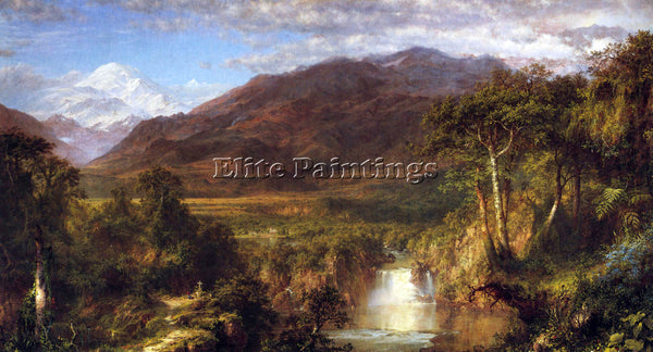 HUDSON RIVER HEART OF THE ANDES BY FREDERICK EDWIN CHURCH ARTIST PAINTING CANVAS