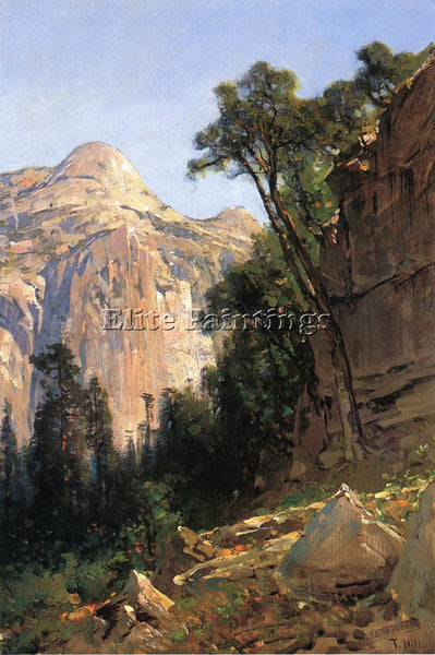 THOMAS HILL NORTH DOME YOSEMITE VALLEY ARTIST PAINTING REPRODUCTION HANDMADE OIL