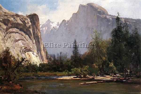 THOMAS HILL ROYAL ARCHES AND HALF DOME YOSEMITE ARTIST PAINTING REPRODUCTION OIL