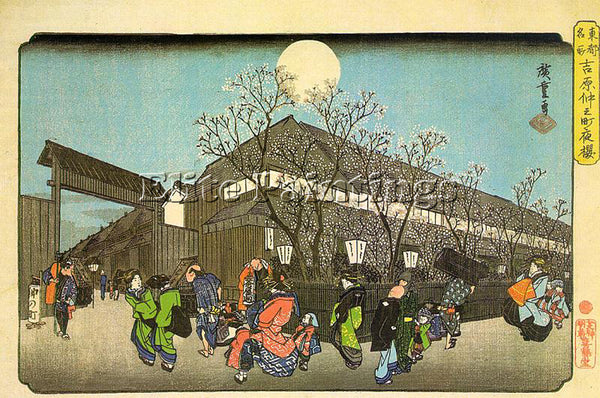 JAPANESE HIROSHIGE UTAGAWA OR ANDO JAPANESE 1797 1858 1 ARTIST PAINTING HANDMADE