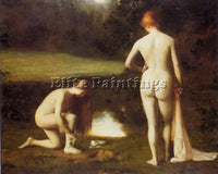 FRENCH HODEBERT LEON AGUSTE CESAR THE BATHERS 1880 ARTIST PAINTING REPRODUCTION