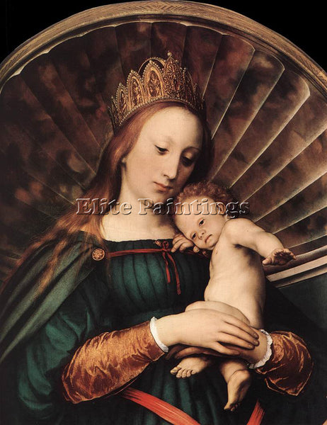 HANS HOLBEIN THE YOUNGER DARMSTADT MADONNA DETAIL 1 ARTIST PAINTING REPRODUCTION