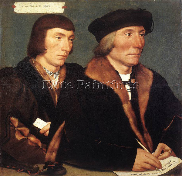 HANS HOLBEIN THE YOUNGER DOUBLE PORTRAIT SIR THOMAS GODSALVE AND HIS SON JOHN