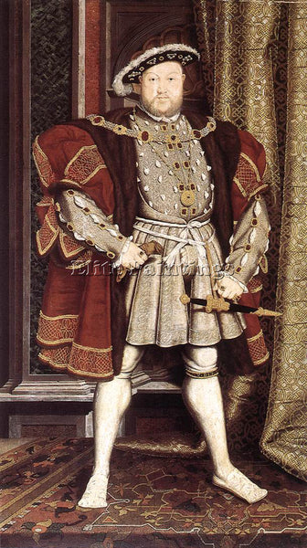 HANS HOLBEIN THE YOUNGER HENRY VIII ARTIST PAINTING REPRODUCTION HANDMADE OIL
