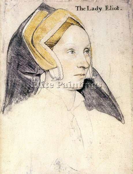 HANS HOLBEIN THE YOUNGER LADY ELYOT ARTIST PAINTING REPRODUCTION HANDMADE OIL