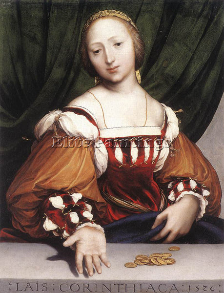 HANS HOLBEIN THE YOUNGER LAIS OF CORINTH ARTIST PAINTING REPRODUCTION HANDMADE