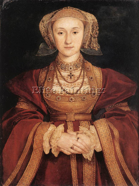 HANS HOLBEIN THE YOUNGER PORTRAIT OF ANNE OF CLEVES ARTIST PAINTING REPRODUCTION