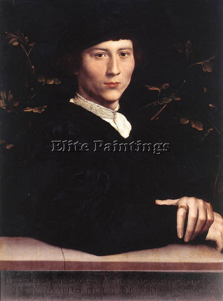 HANS HOLBEIN THE YOUNGER PORTRAIT OF DERICH BORN ARTIST PAINTING HANDMADE CANVAS