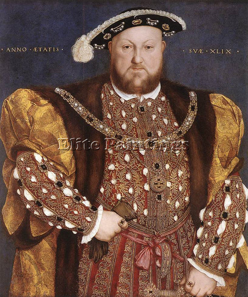 HANS HOLBEIN THE YOUNGER PORTRAIT OF HENRY VIII ARTIST PAINTING REPRODUCTION OIL