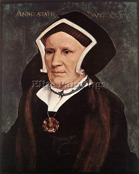 HANS HOLBEIN THE YOUNGER PORTRAIT OF LADY MARGARET BUTTS ARTIST PAINTING CANVAS