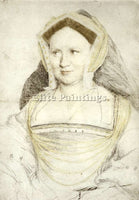 HANS HOLBEIN THE YOUNGER PORTRAIT OF LADY MARY GUILDFORD ARTIST PAINTING CANVAS