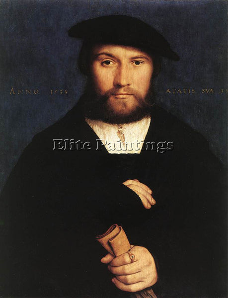 HANS HOLBEIN THE YOUNGER PORTRAIT OF A MEMBER OF THE WEDIGH FAMILY REPRODUCTION