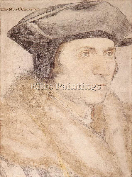 HANS HOLBEIN THE YOUNGER SIR THOMAS MORE ARTIST PAINTING REPRODUCTION HANDMADE
