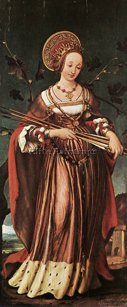 HANS HOLBEIN THE YOUNGER ST URSULA ARTIST PAINTING REPRODUCTION HANDMADE OIL ART