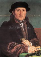 HANS HOLBEIN THE YOUNGER UNKNOWN YOUNG MAN AT HIS OFFICE DESK PAINTING HANDMADE