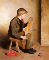 BRITISH HOLLIDAY EDWARD THE END OF THE SEASON ARTIST PAINTING REPRODUCTION OIL
