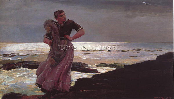 WINSLOW HOMER LIGHT ON THE SEA ARTIST PAINTING REPRODUCTION HANDMADE OIL CANVAS