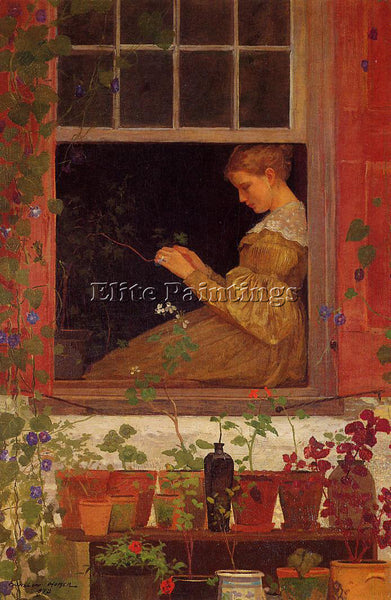 WINSLOW HOMER MORNING GLORIES ARTIST PAINTING REPRODUCTION HANDMADE CANVAS REPRO