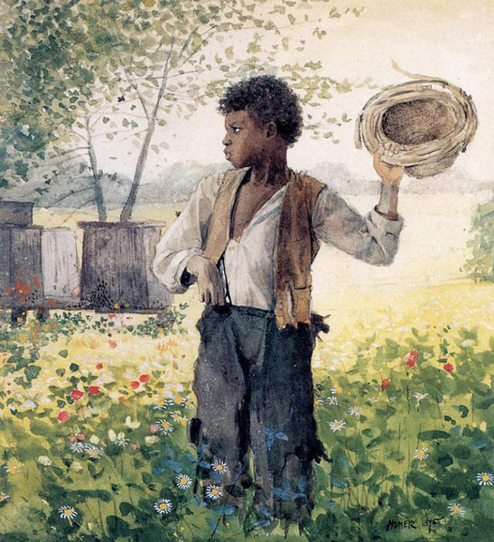 WINSLOW HOMER THE BUSY BEE ARTIST PAINTING REPRODUCTION HANDMADE OIL CANVAS DECO