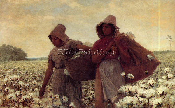 WINSLOW HOMER THE COTTON PICKERS ARTIST PAINTING REPRODUCTION HANDMADE OIL REPRO