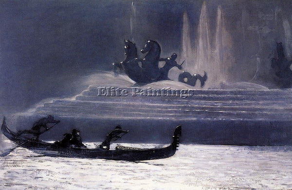 WINSLOW HOMER THE FOUNTAINS AT NIGHT WORLD S COLUMBIAN EXPOSITION ARTIST CANVAS