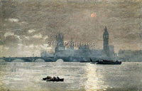 WINSLOW HOMER THE HOUSES OF PARLIAMENT ARTIST PAINTING REPRODUCTION HANDMADE OIL