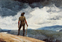 WINSLOW HOMER THE WOODCUTTER ARTIST PAINTING REPRODUCTION HANDMADE CANVAS REPRO