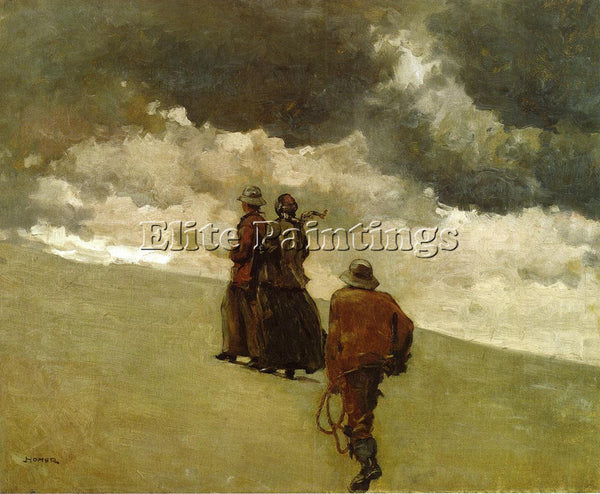WINSLOW HOMER TO THE RESCUE ARTIST PAINTING REPRODUCTION HANDMADE OIL CANVAS ART