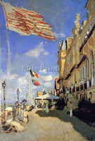 MONET HOTEL DE ROCHES NOIRES A TROUVILLE ARTIST PAINTING REPRODUCTION HANDMADE