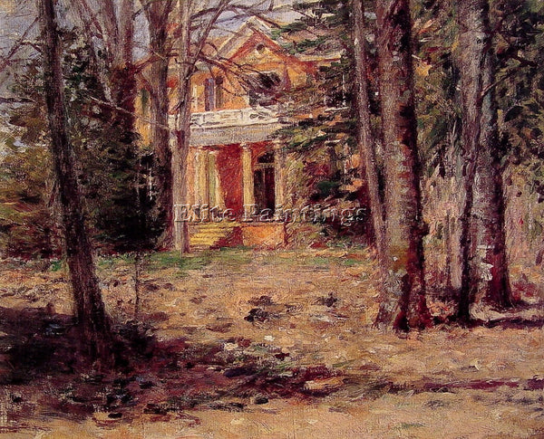 THEODORE ROBINSON HOUSE IN VIRGINIA ARTIST PAINTING REPRODUCTION HANDMADE OIL
