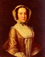 AMERICAN HUDSON THOMAS PORTRAIT OF A LADY ARTIST PAINTING REPRODUCTION HANDMADE