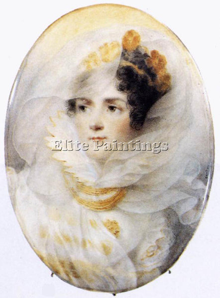 FRENCH ISABEY JEAN BAPTIST THE EMPRESS JOSEPHINE ARTIST PAINTING HANDMADE CANVAS