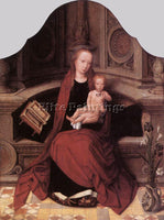 ADRIAEN ISENBRANDT VIRGIN AND CHILD ENTHRONED ARTIST PAINTING REPRODUCTION OIL