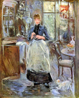 MORISOT IN DINING ROOM ARTIST PAINTING REPRODUCTION HANDMADE CANVAS REPRO WALL